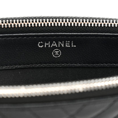 Chanel Caviar Quilted Diamond Small CC Duo Clutch With Chain Black 6 of 11