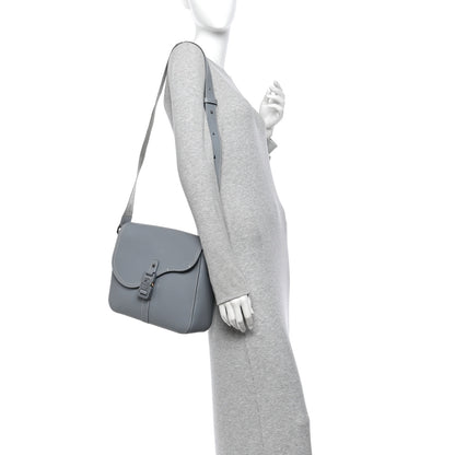 Christian Dior Grained Calfskin Large Saddle Messenger Bag Deep Grey 2 of 12