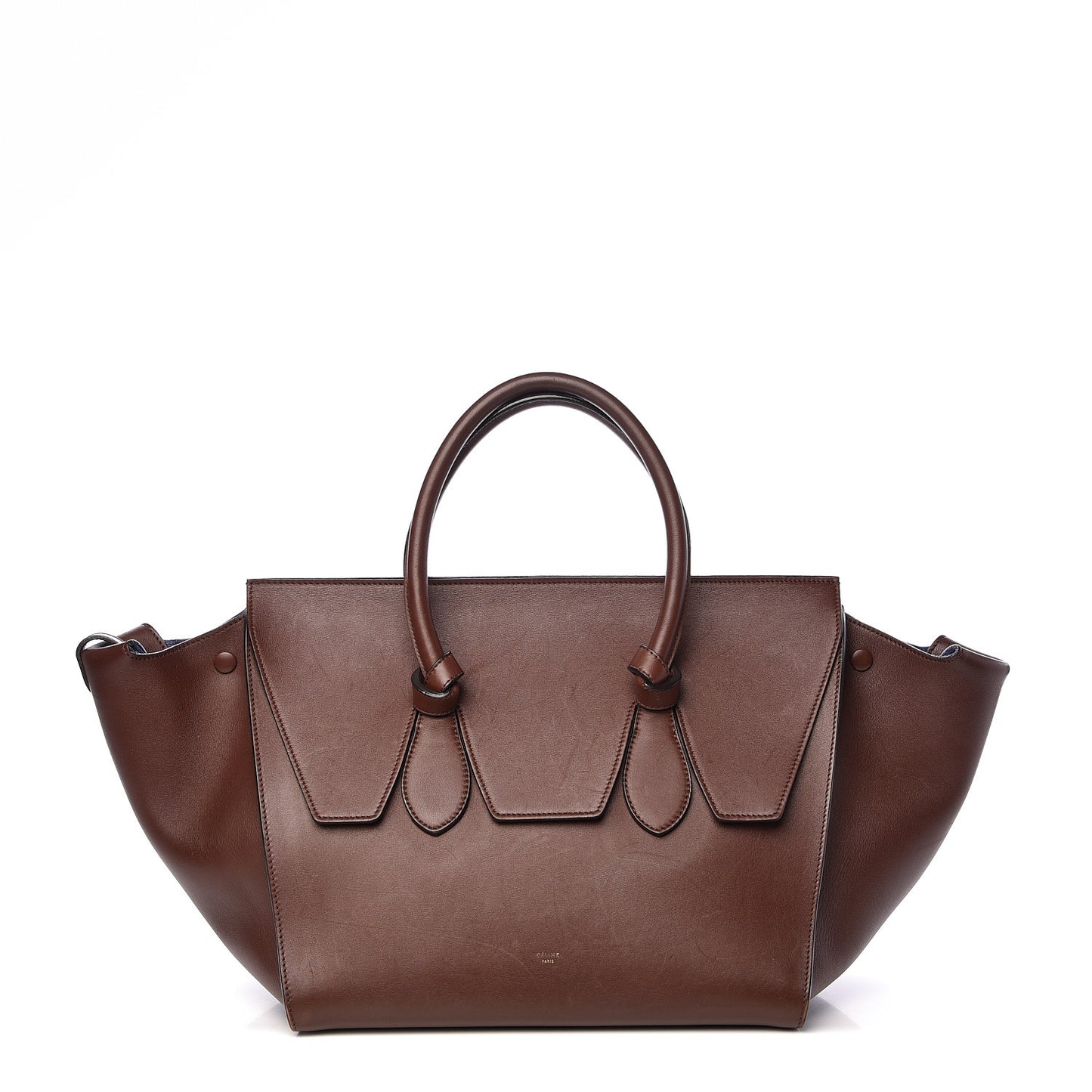 Natural Calfskin Small Tie Knot Tote Acajou