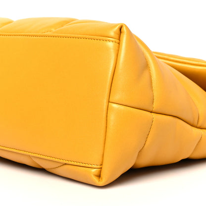 Saint Laurent Lambskin Quilted Medium Loulou Puffer Monogram Chain Satchel Saffran 9 of 9