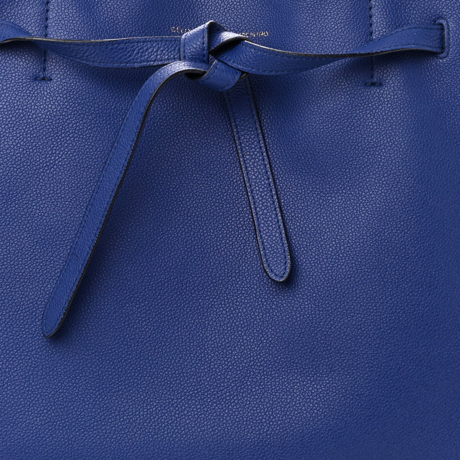 Celine Soft Grained Calfskin Medium Belt Cabas Phantom Indigo 7 of 10
