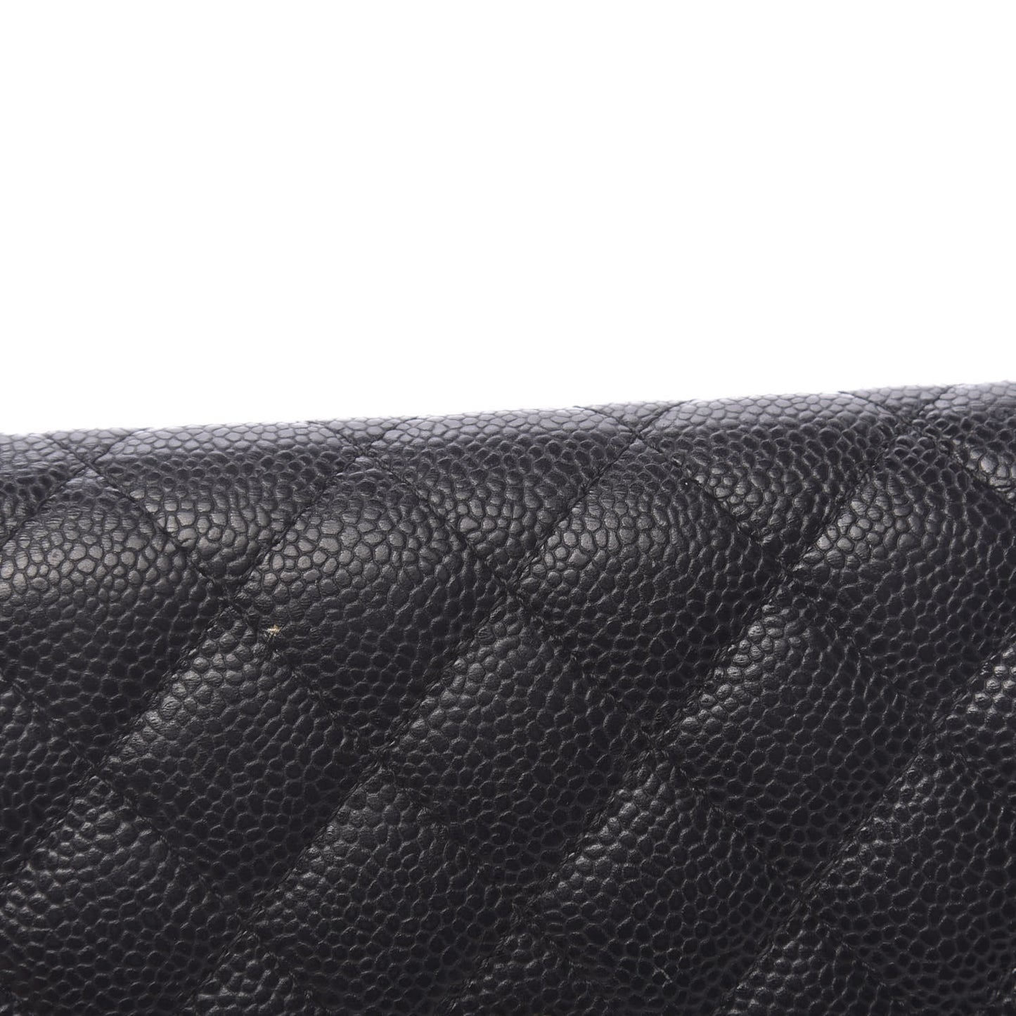 Caviar Quilted Yen Wallet Black