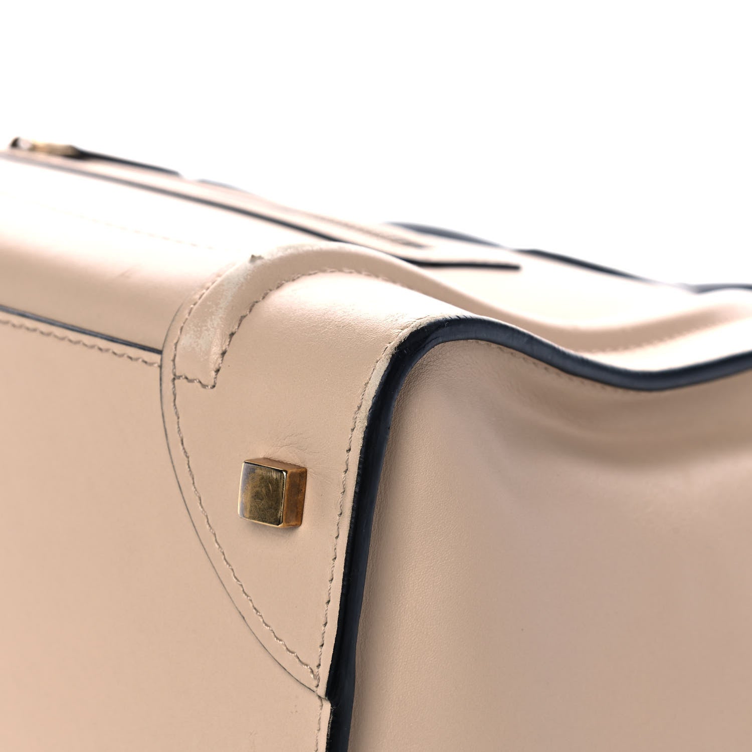 Celine Satin Calfskin Mini Bi-Color Luggage Powder Black 10 of 17