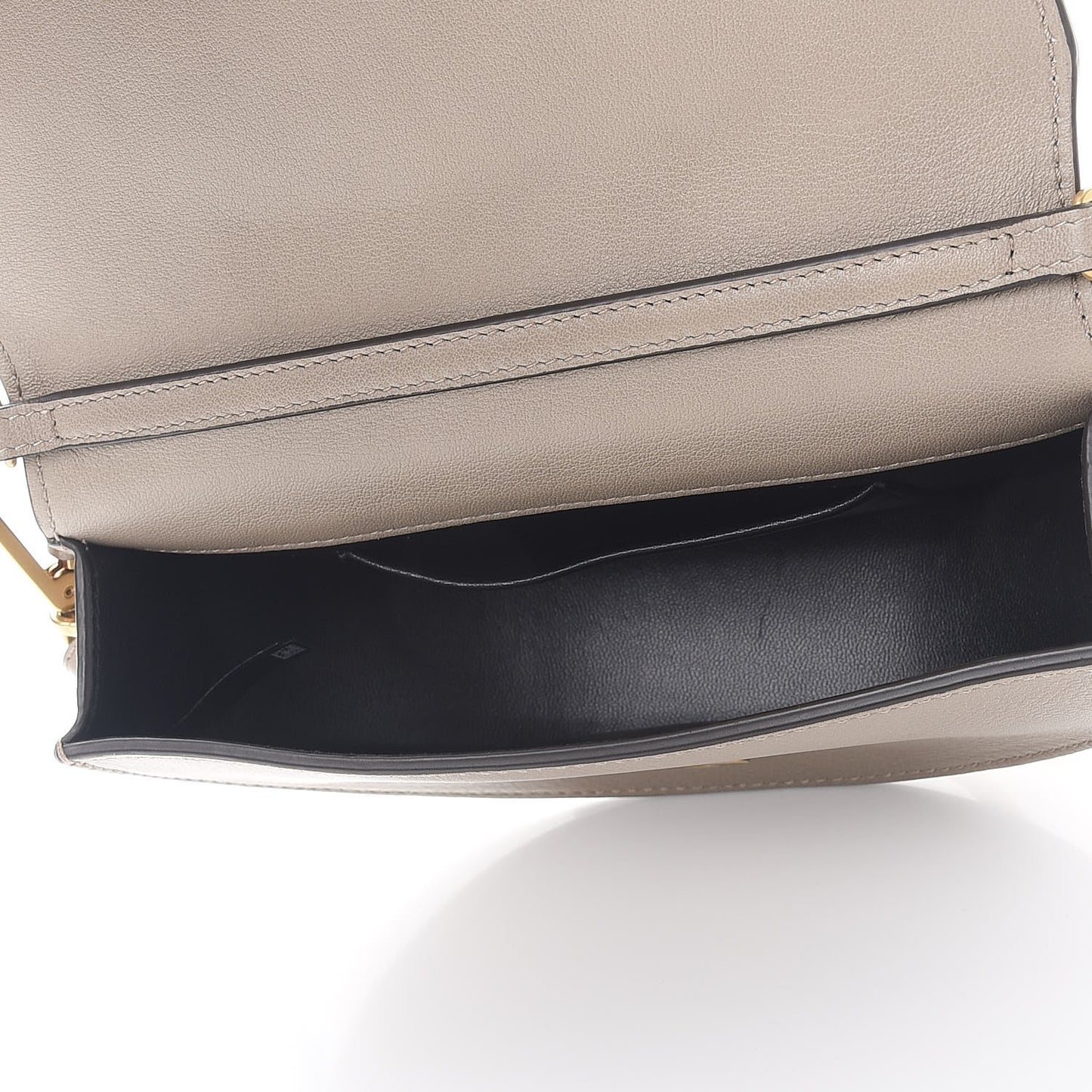 Calfskin Small Nile Bracelet Minaudiere Bag Motty Grey