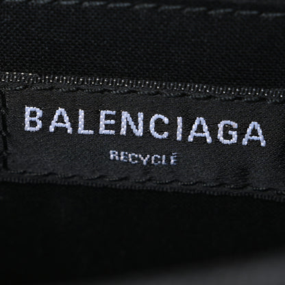 Balenciaga Denim Patchwork Small Hourglass Top Handle Bag Washed Black 6 of 11