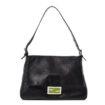 Fendi Calfskin Big Forever Mama Baguette Black 1 of 11
