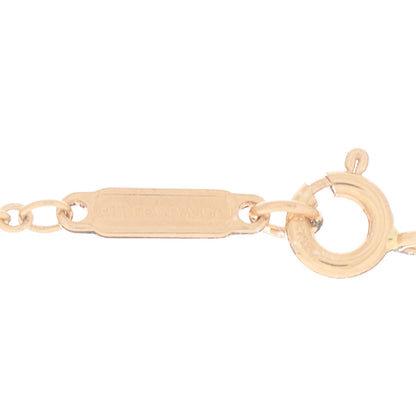 Tiffany 18K Rose Gold Diamond Tag Chain Necklace 5 of 7