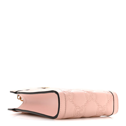 Gucci Calfskin GG Matelasse Mini Top Slip Handle Crossbody Bag Perfect Pink Natural 4 of 11