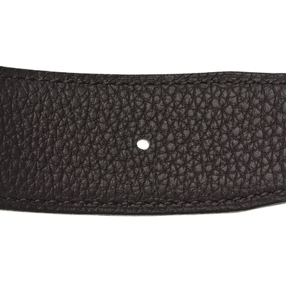 Hermes Box Togo 32mm Belt Strap 85 34 Black Chocolate 6 of 7