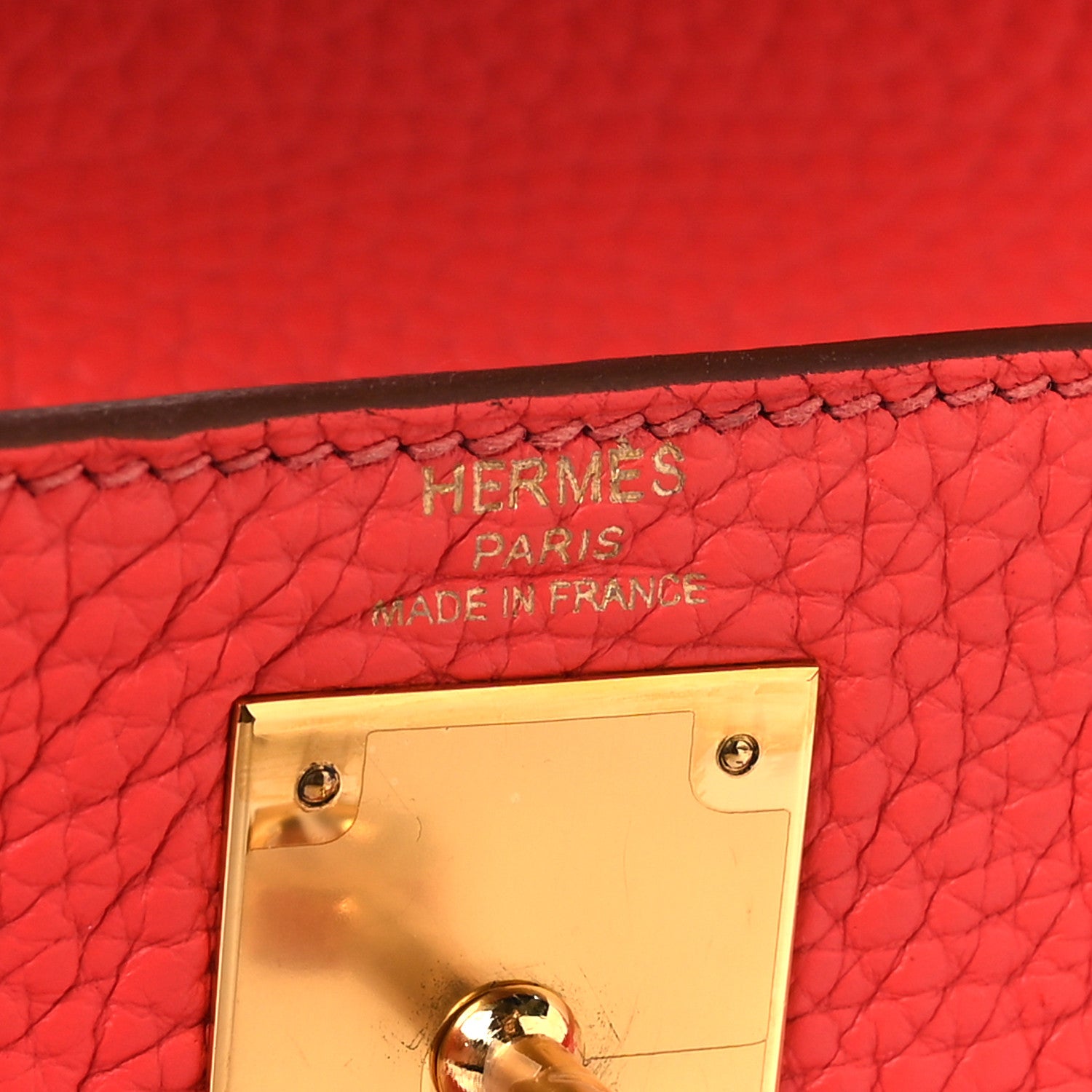 Hermes Togo Kelly Retourne 28 Rouge Pivoine 6 of 14