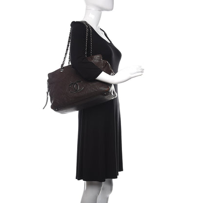 Chanel Calfskin Small Diamond Stitch Tote Brown 2 of 23
