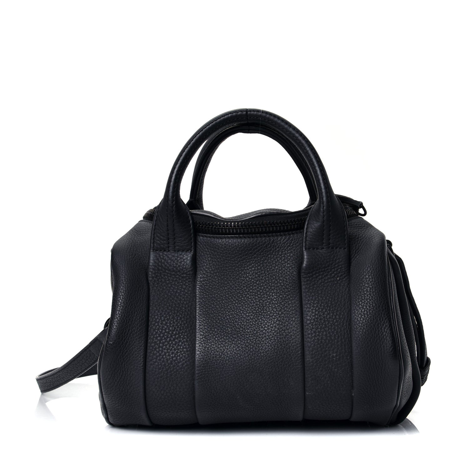 Pebbled Lambskin Rockie Black Matte Black Hardware