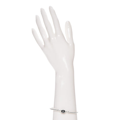 David Yurman Sterling Silver Diamond Hematite 3mm Petite Wheaton Bracelet 2 of 6