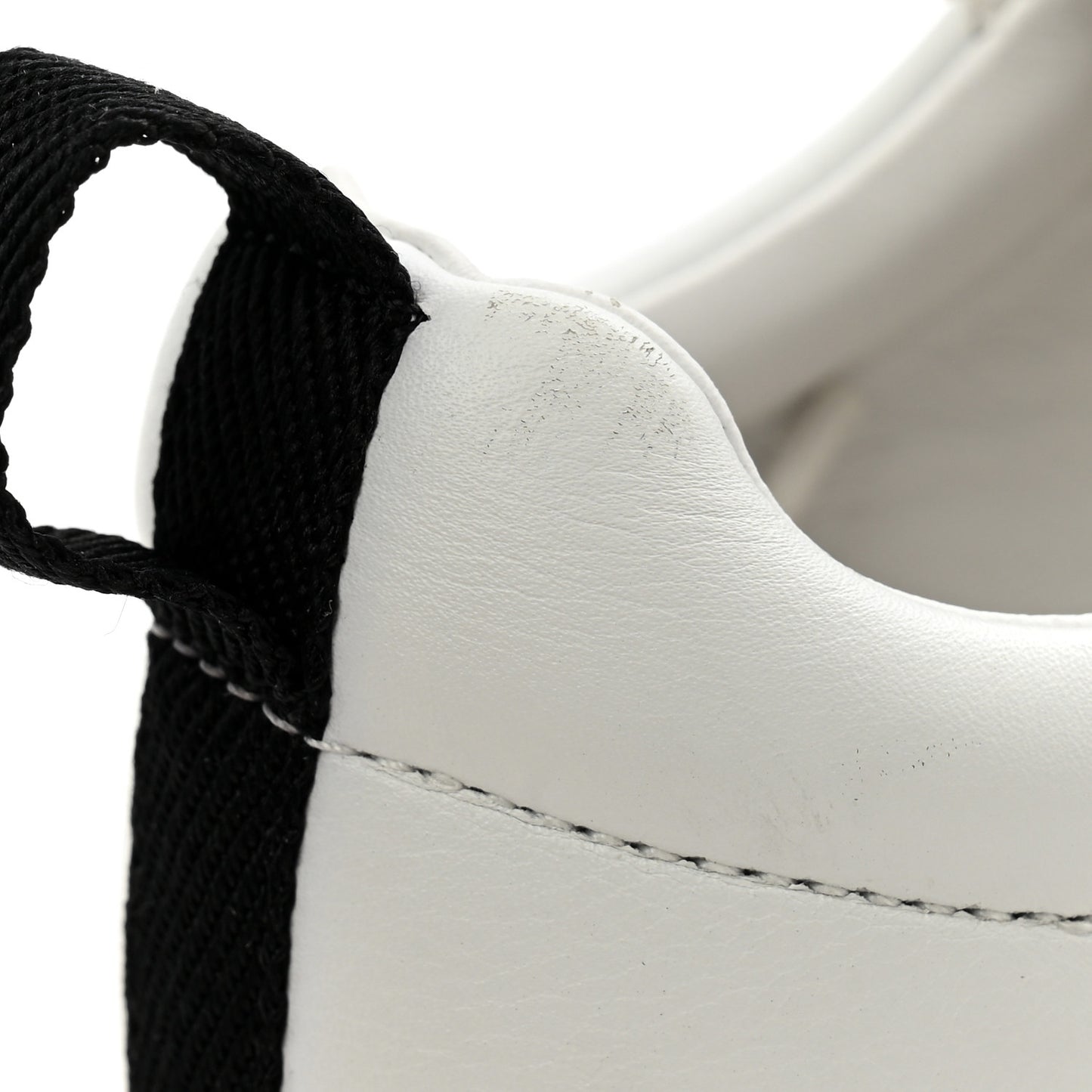 Goatskin Suede Goatskin Bouncing Sneakers 36.5 White Black