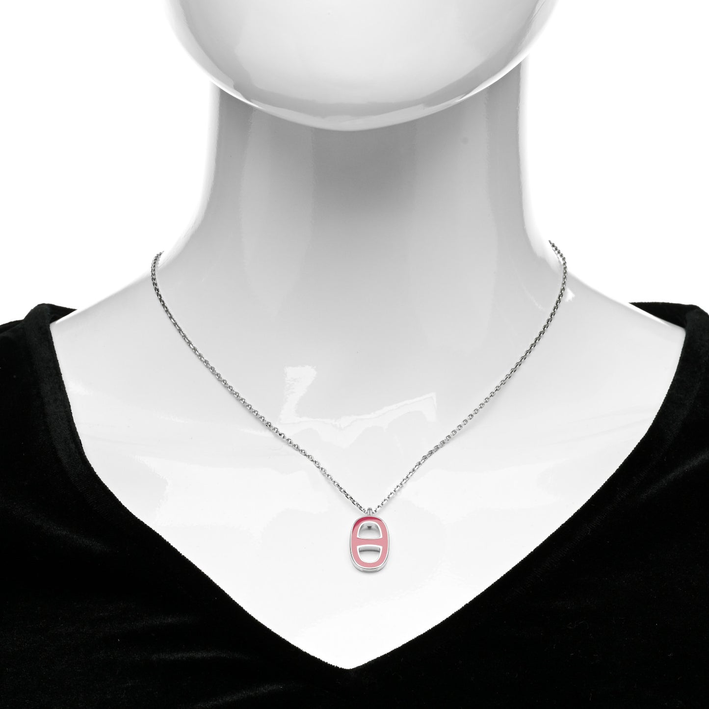 Laquered Iliade Pendant Necklace Rose Indien