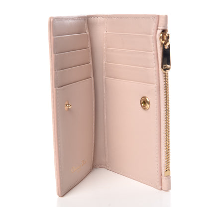 Christian Dior Grained Calfskin Cannage Diorama Wallet Rose Poudre 5 of 7