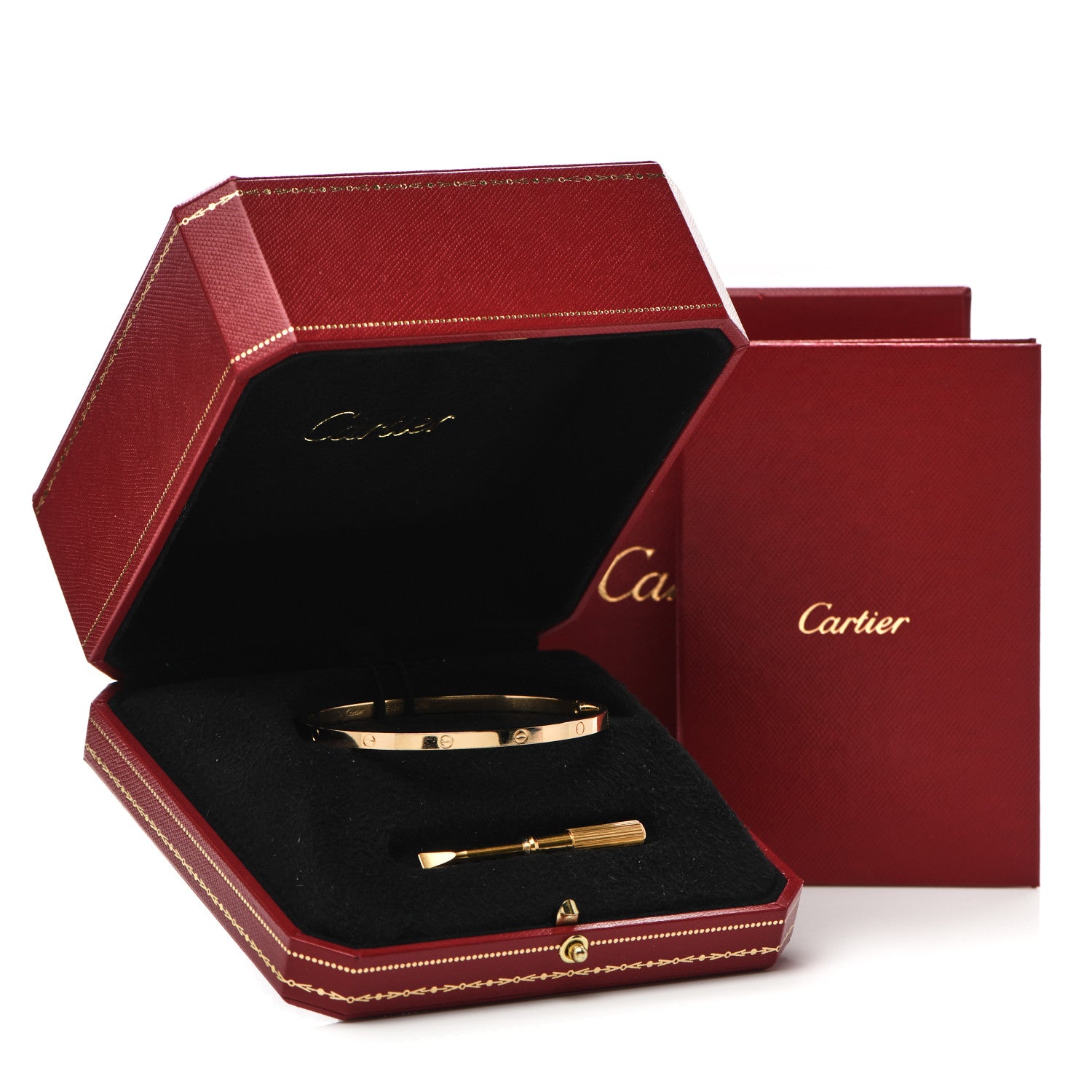 Cartier 18K Yellow Gold Small LOVE Bracelet 19 5 of 5
