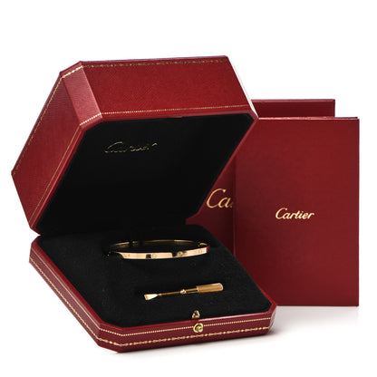Cartier 18K Yellow Gold Small LOVE Bracelet 19 5 of 5