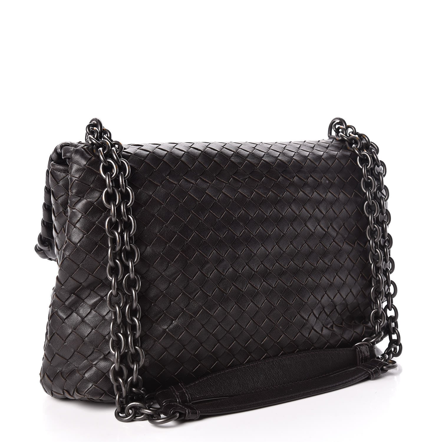 Bottega Veneta Nappa Intrecciato Large Olimpia Bag Ebano 3 of 17