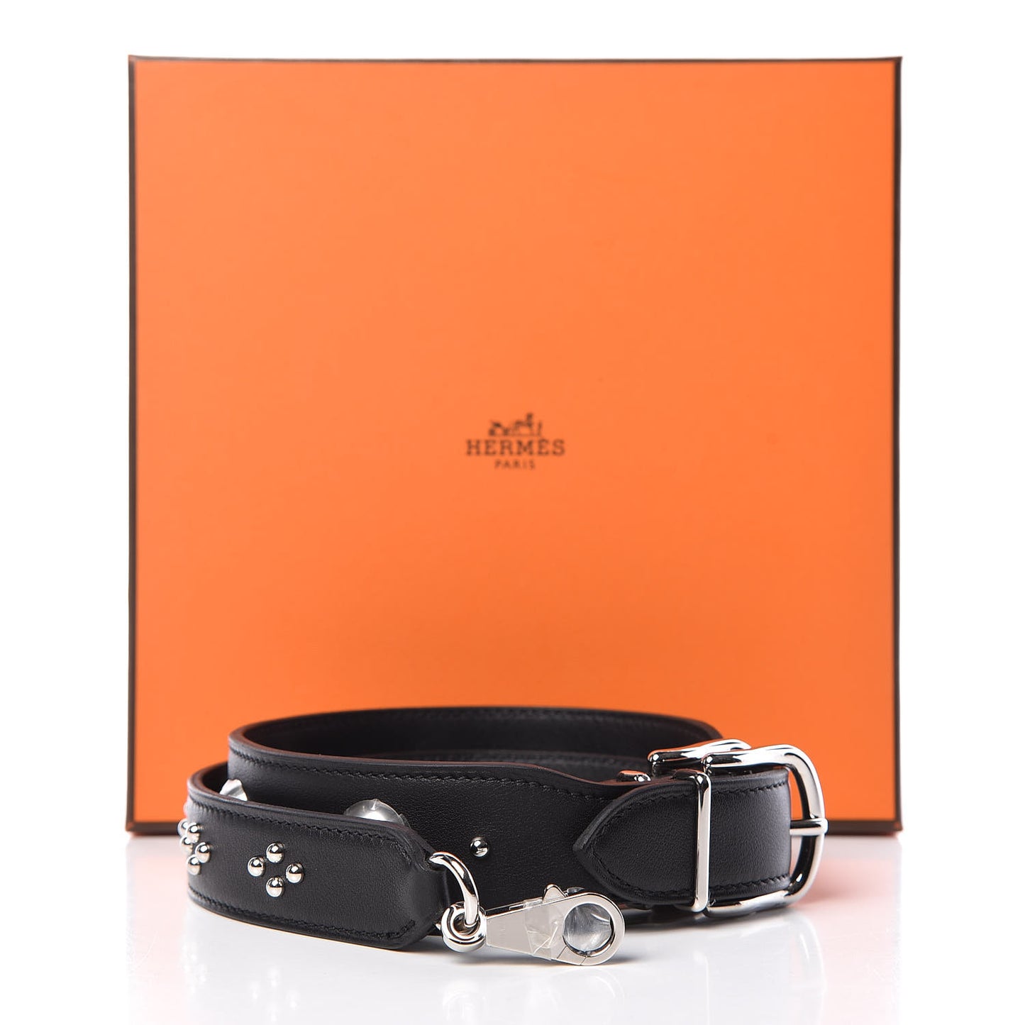 Swift Studded Carnaby Losange Shoulder Strap Black