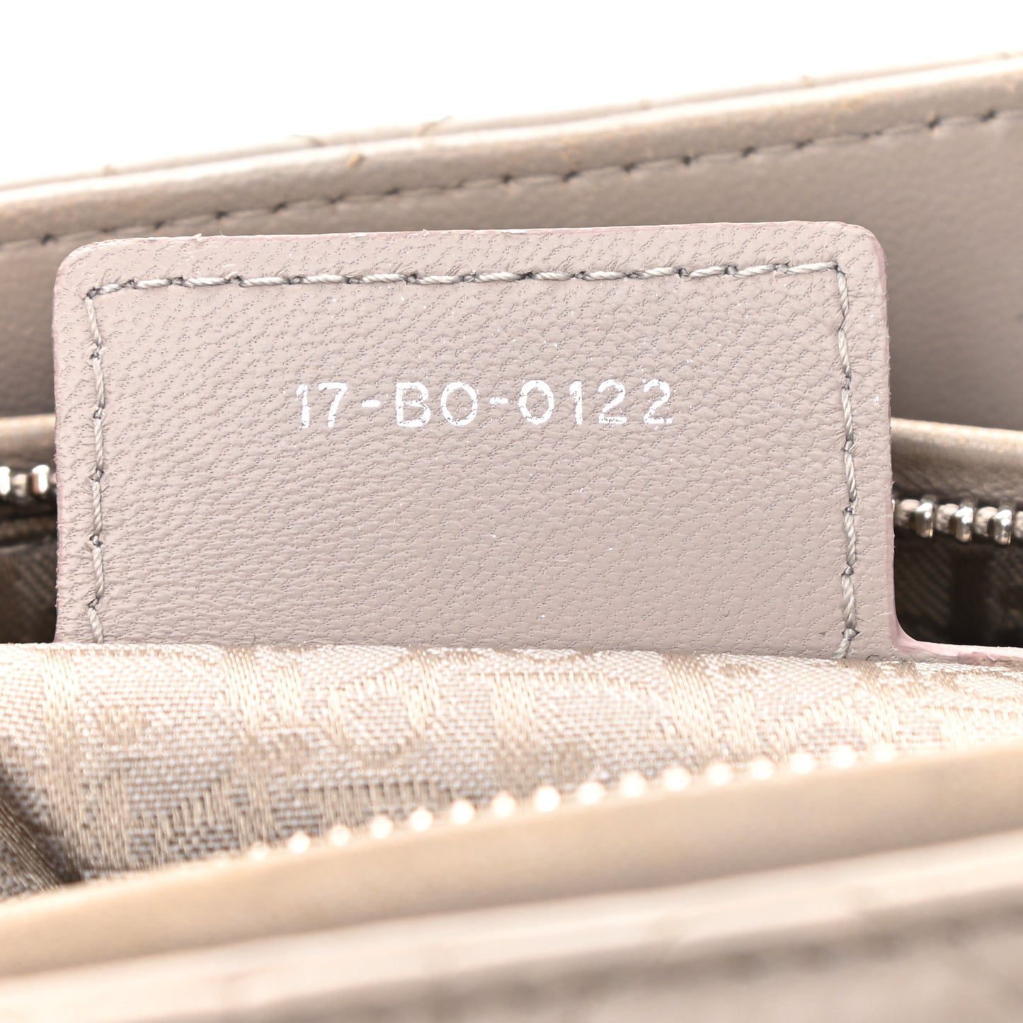 Lambskin Cannage Medium Lady Dior Grey