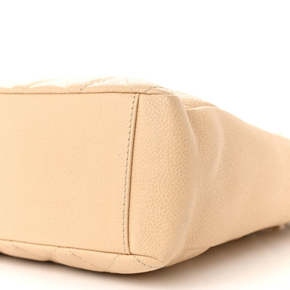 Chanel Caviar Quilted Petit Shopping Tote PST Beige Clair 10 of 11