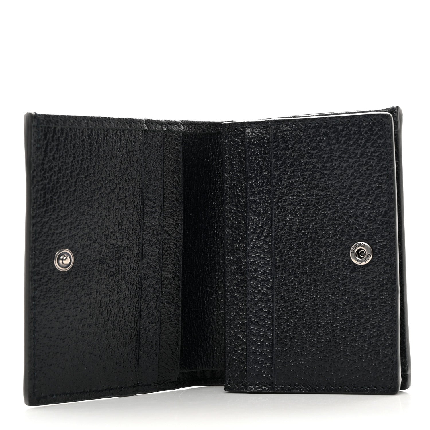 Gucci GG Supreme Monogram Textured Dollar Calfskin Web Ophidia Card Case Beige Blue 5 of 8