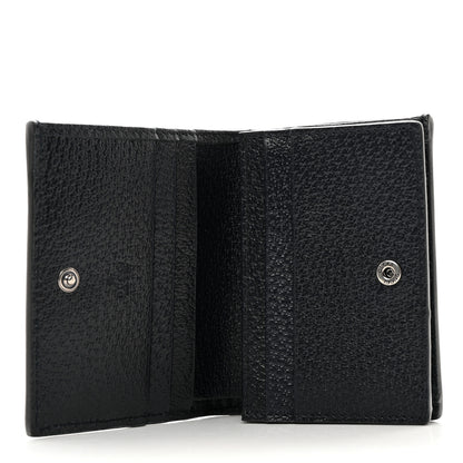 Gucci GG Supreme Monogram Textured Dollar Calfskin Web Ophidia Card Case Beige Blue 5 of 8