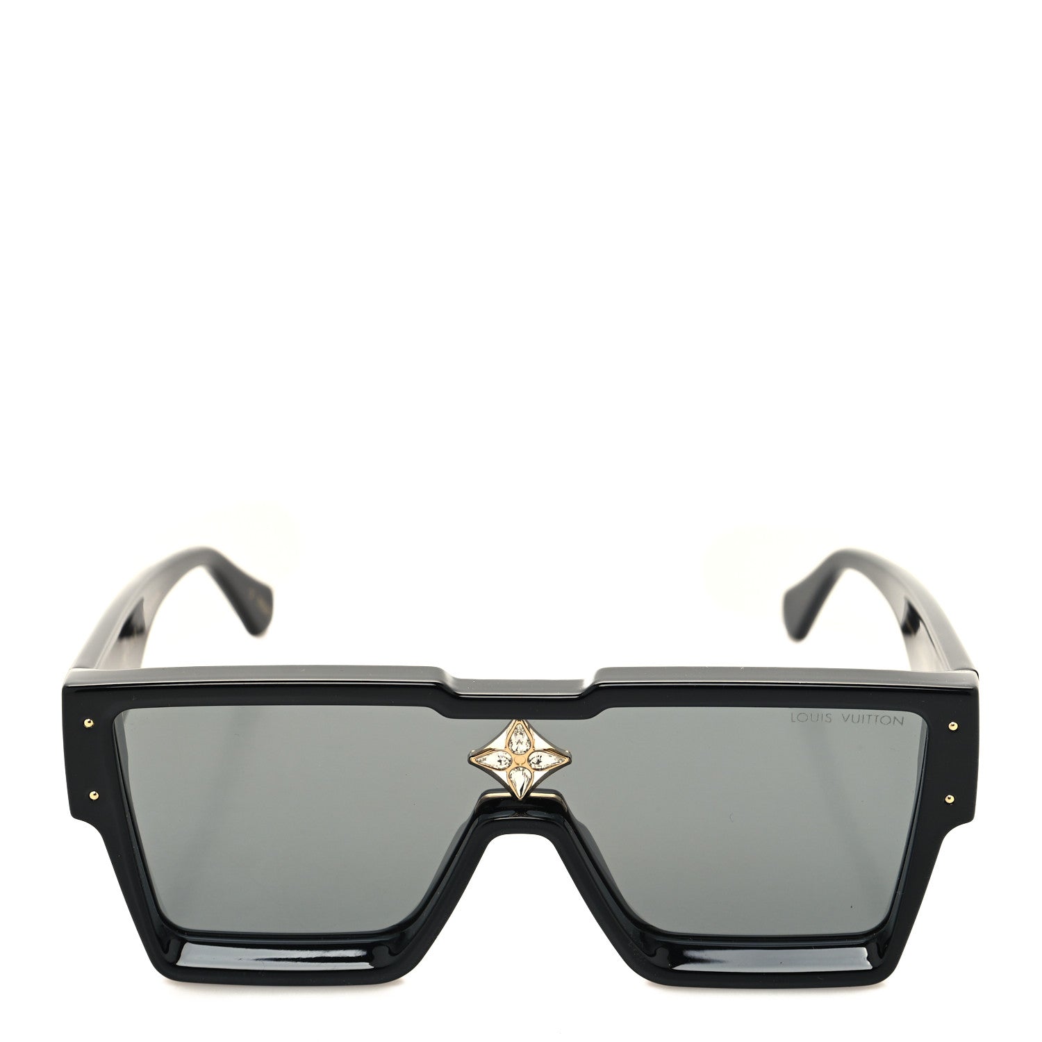 Louis Vuitton Acetate Swarovski Crystal Cyclone Sunglasses Z1578W Black 2 of 9