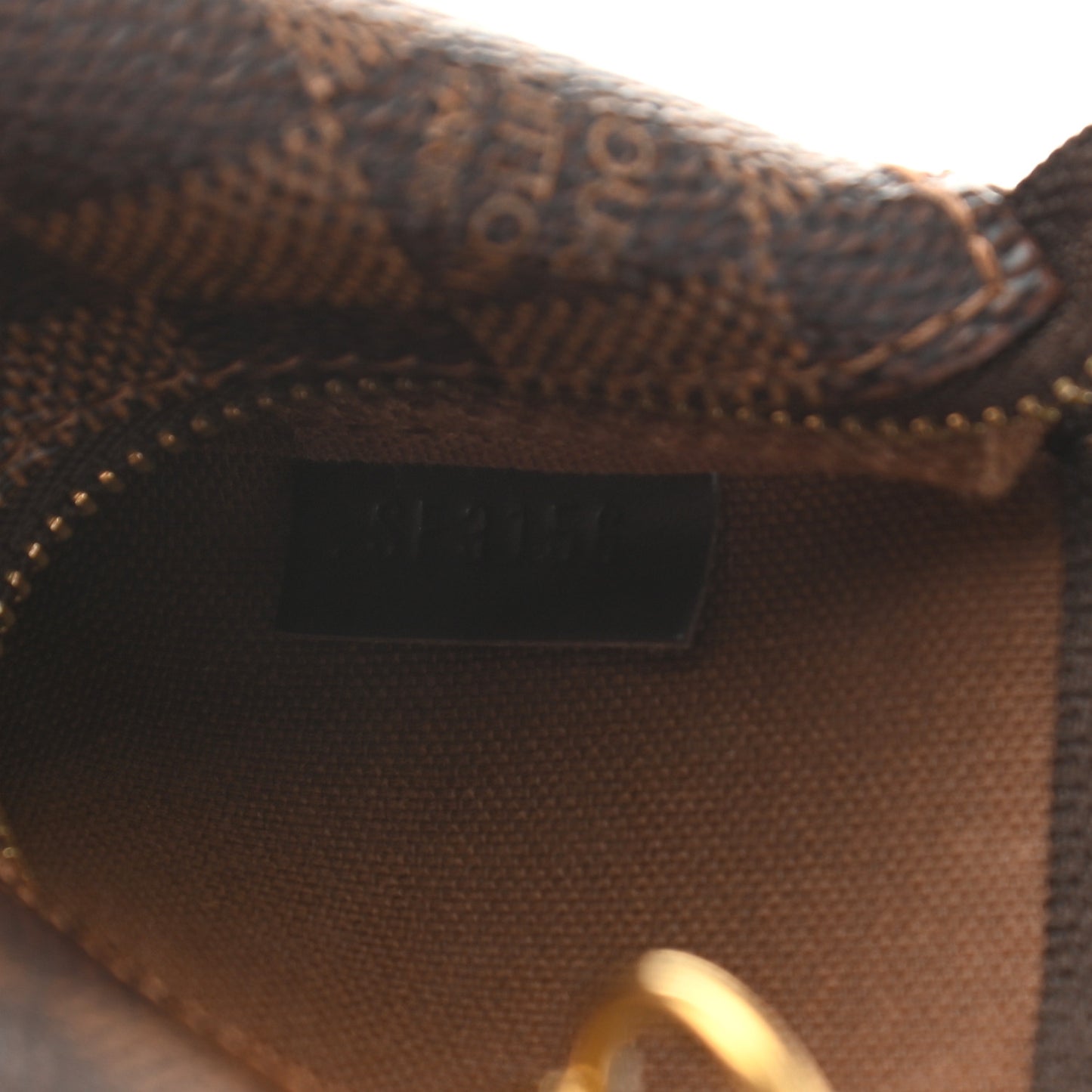 Damier Ebene 2016 Christmas Animation Mini Pochette Accessories