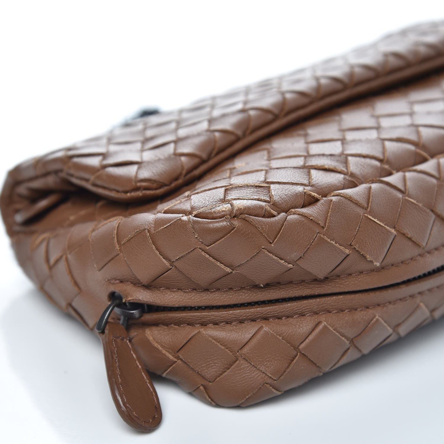 Bottega Veneta Nappa Intrecciato Small Chain Crossbody Noce 10 of 12