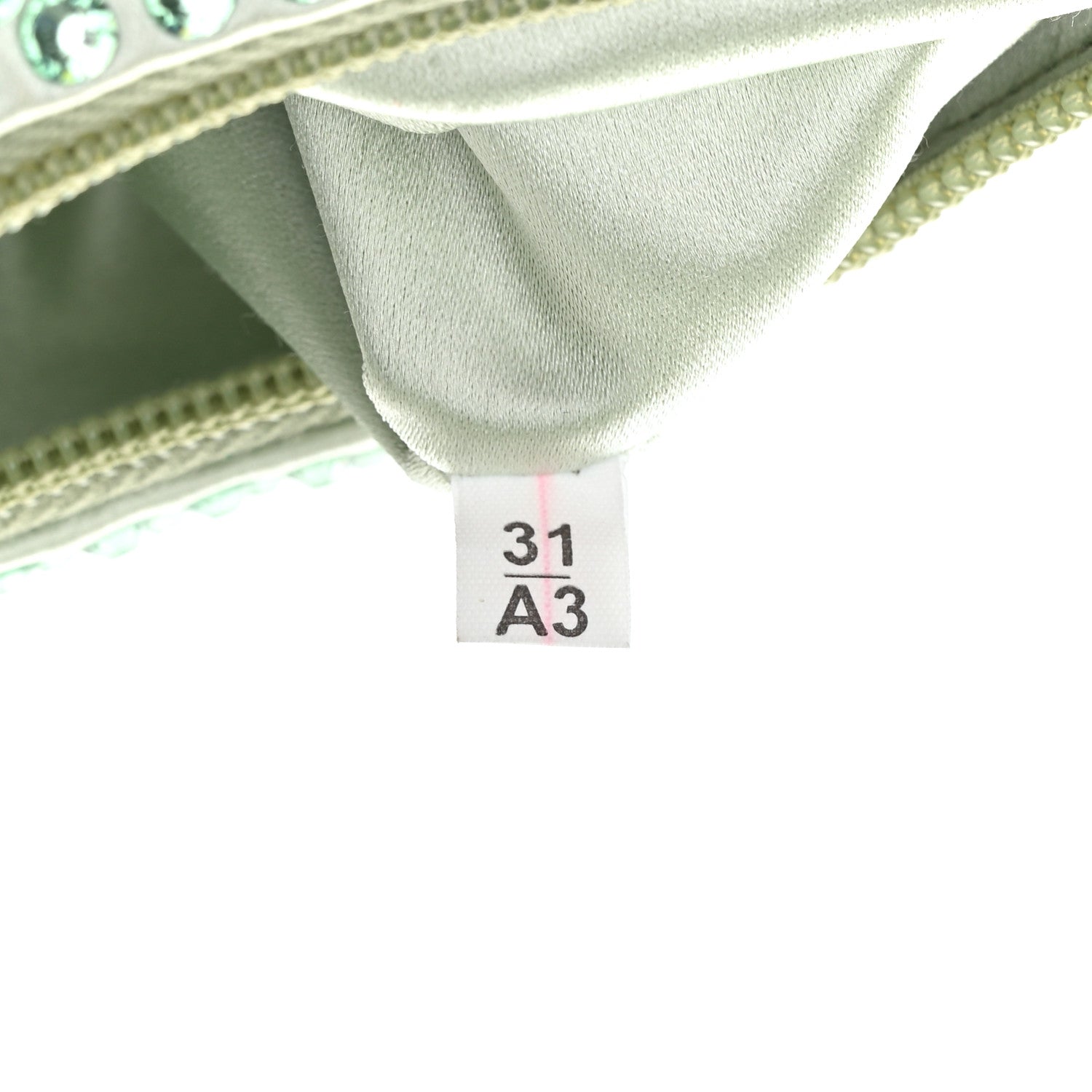 Prada Satin Crystal Mini Re-Edition 2000 Bag Acqua 7 of 10