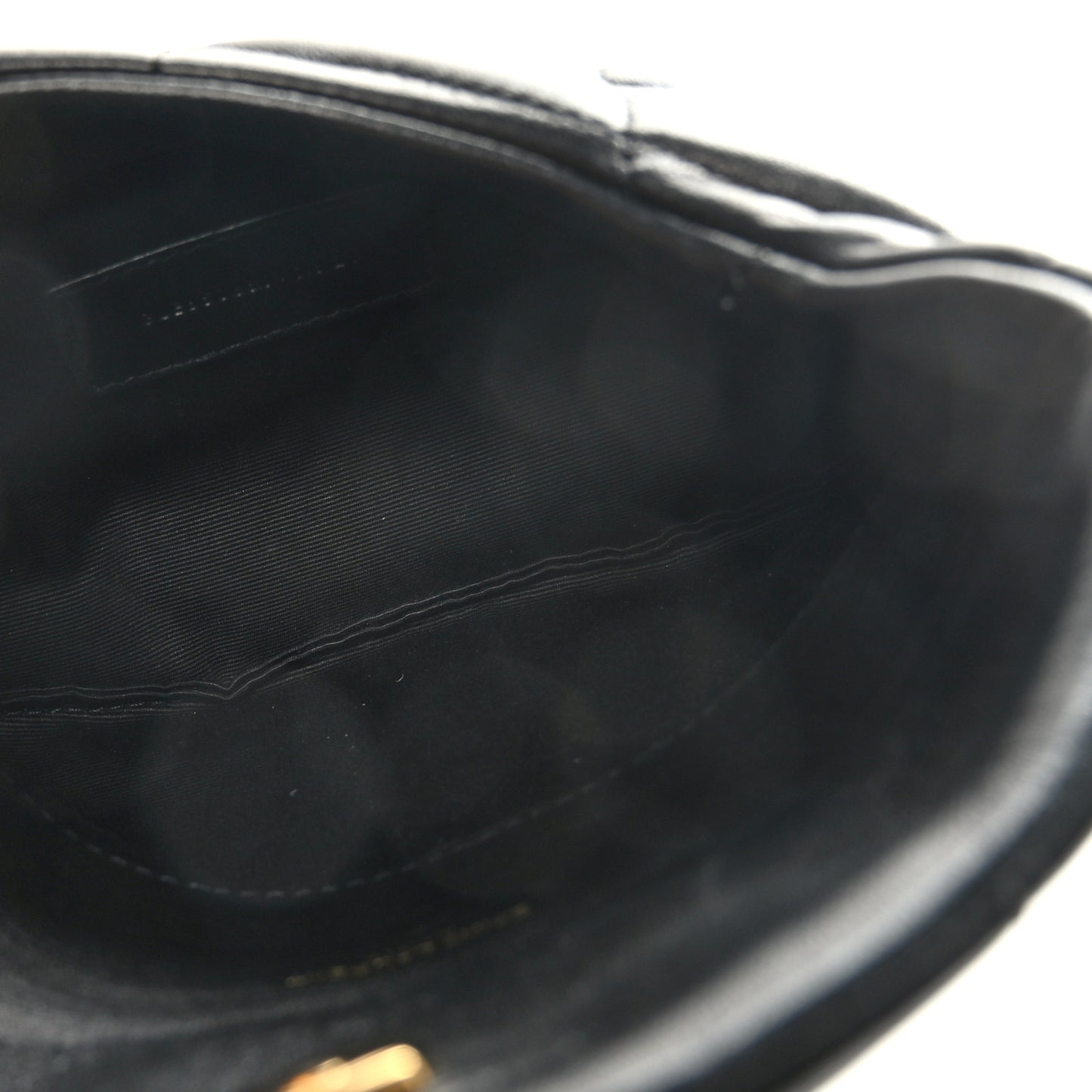 Lambskin Monogram Loulou Puffer Pouch Clutch Black