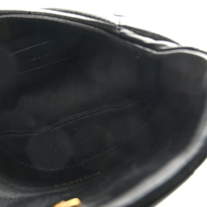 Saint Laurent Lambskin Monogram Loulou Puffer Pouch Clutch Black 5 of 10