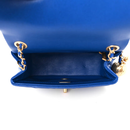 Chanel Lambskin Quilted Pearl Crush Mini Rectangular Flap Blue 5 of 11