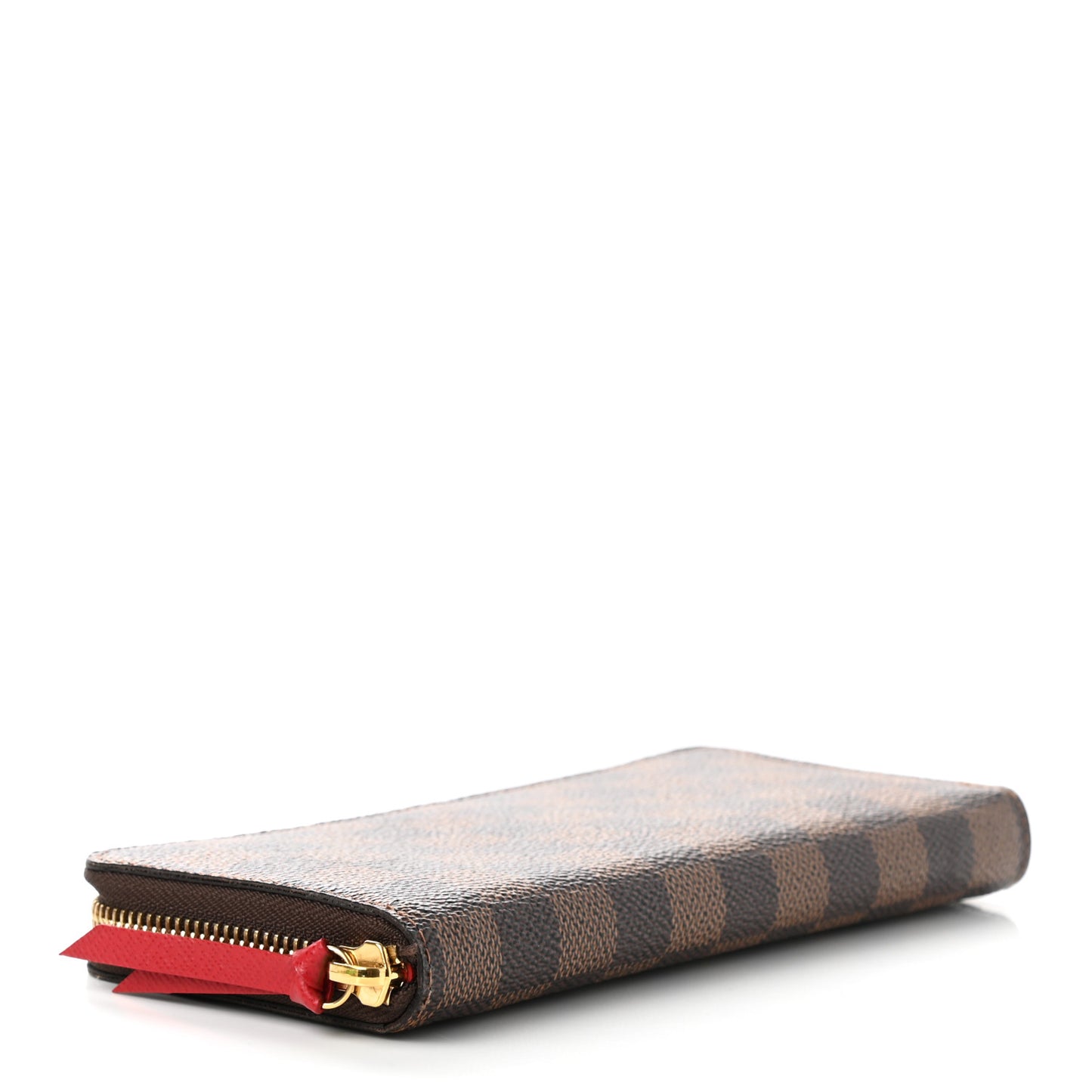 Damier Ebene Clemence Wallet Cherry