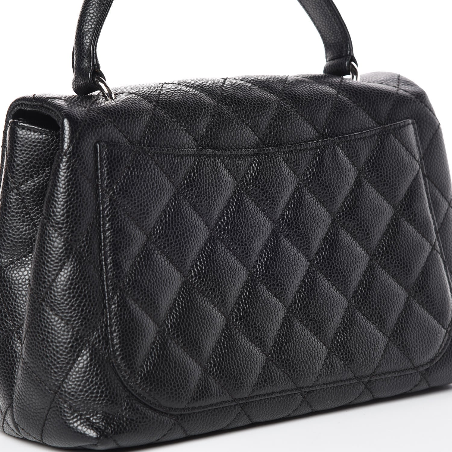 Chanel Caviar Quilted Medium Kelly Flap Bag Black 10 of 11