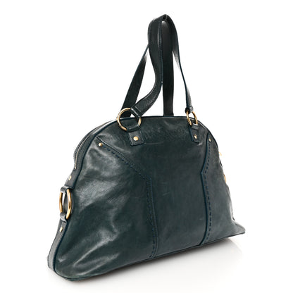 Saint Laurent Calfskin Large Muse Turquoise 3 of 13