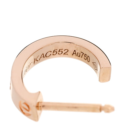Cartier 18K Pink Gold Small LOVE Hoop Earrings 5 of 6