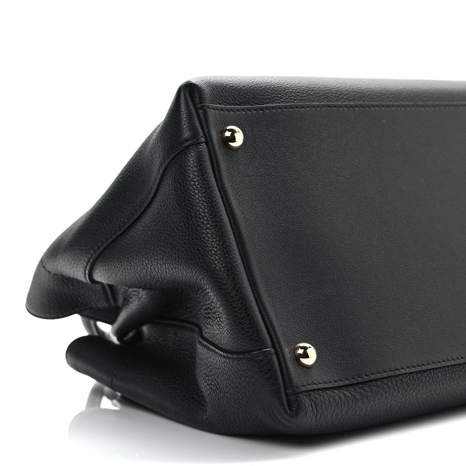 Burberry Grainy Calfskin Medium Milton Satchel Black 6 of 7