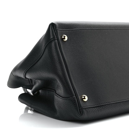 Burberry Grainy Calfskin Medium Milton Satchel Black 6 of 7