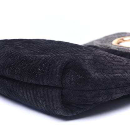 Louis Vuitton Suede Monogram Motard Afterdark Clutch Black 7 of 12