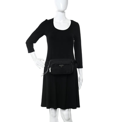 Prada Re-Nylon Saffiano Belt Bag L Black 2 of 13