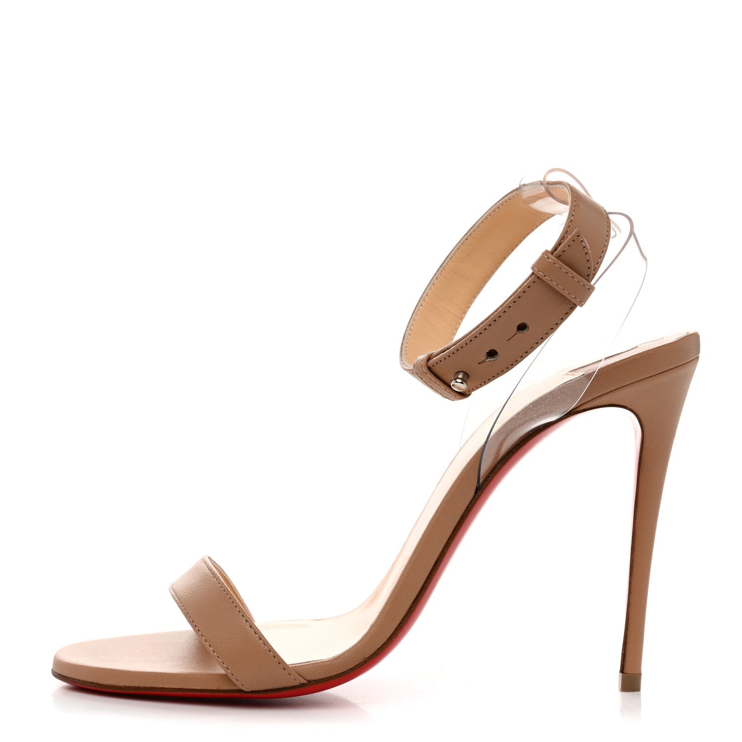 Nappa Shiny PVC Jonatina 100 Sandals 36 Nude