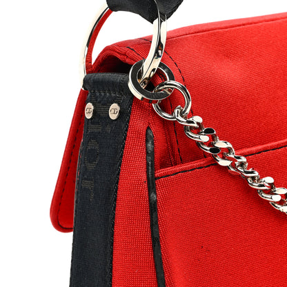 Christian Dior Silk Jersey Crystal Hardcore Clutch Red 12 of 13