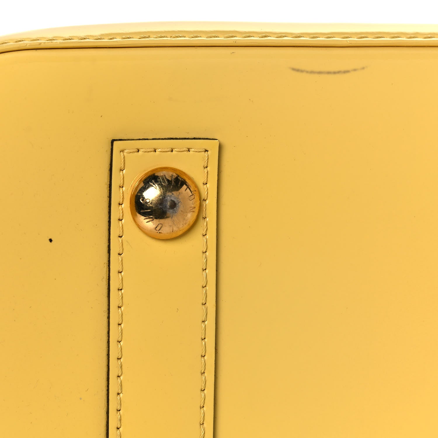 Louis Vuitton Vernis Alma MM Citrine 14 of 14