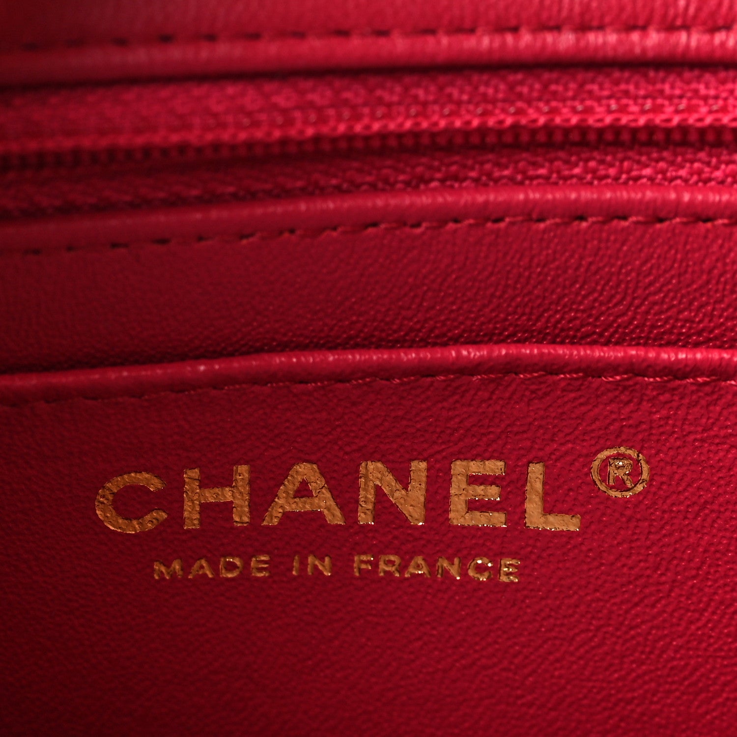 Chanel Tweed Quilted Mini Rectangular Flap Red Pink Black 6 of 10