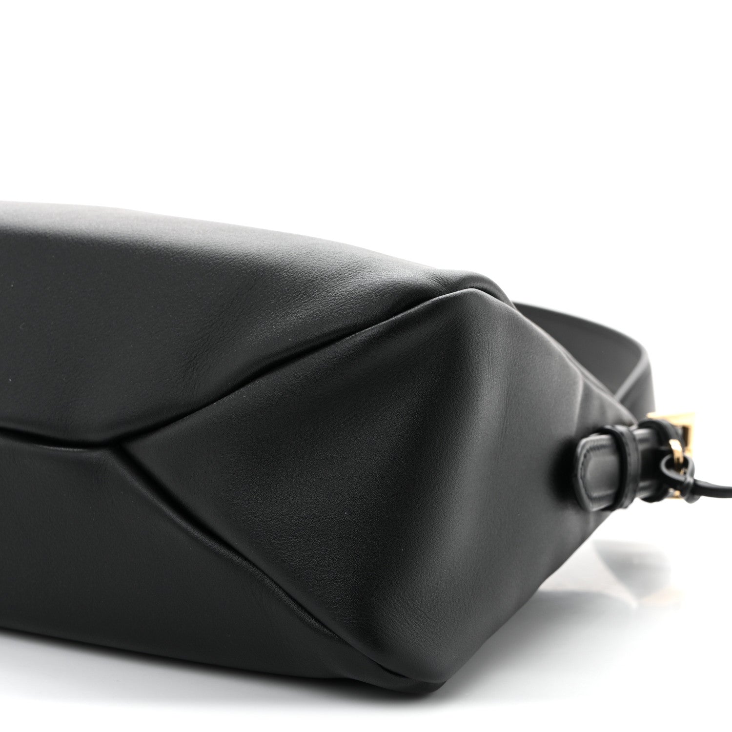 Prada Soft Calfskin Large Aimée Shoulder Bag Black 10 of 10