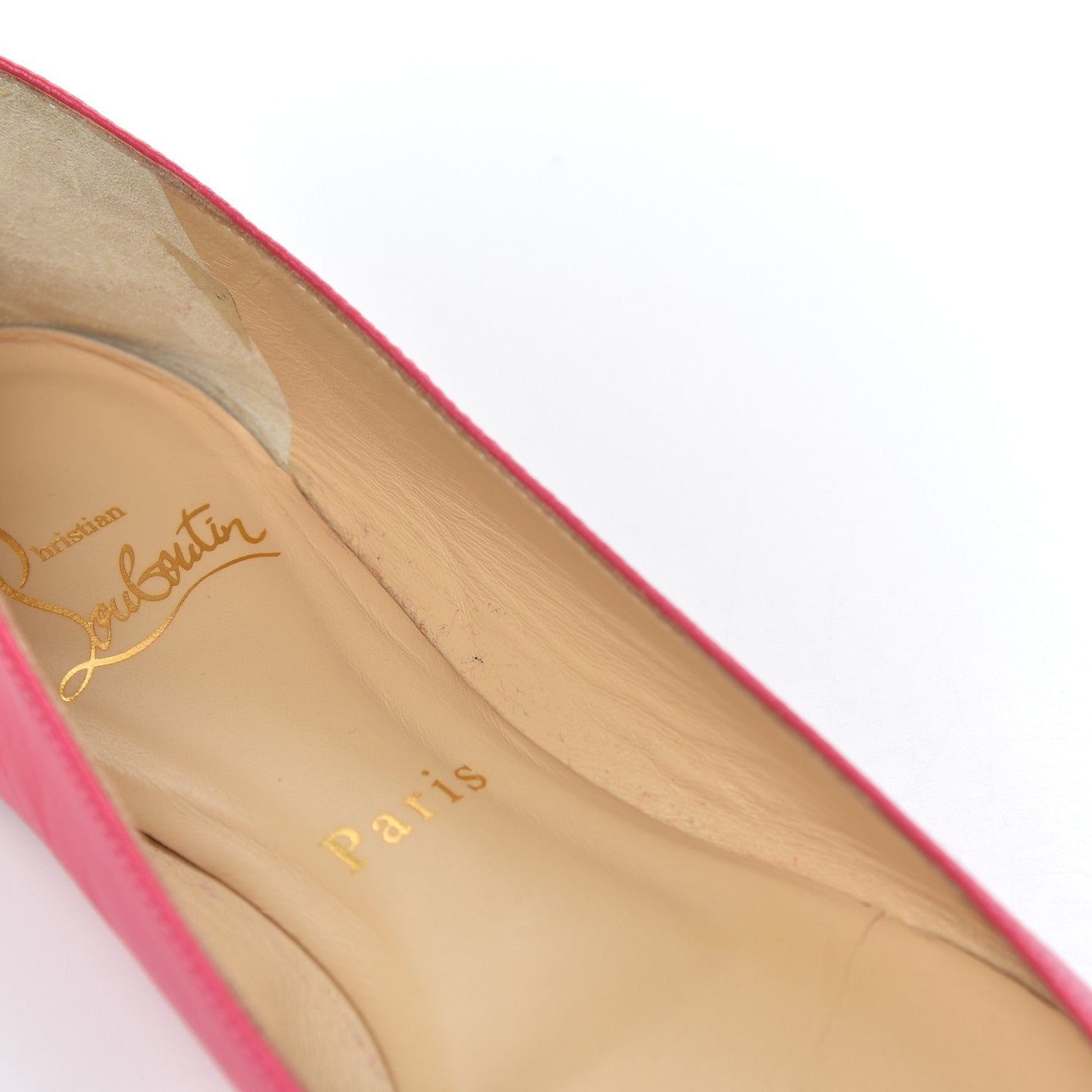 Christian Louboutin Shiny Nappa Ballalla Flats 37.5 Darling 8 of 16