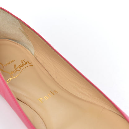Christian Louboutin Shiny Nappa Ballalla Flats 37.5 Darling 8 of 16